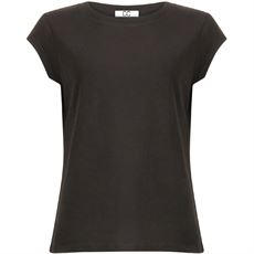 CC HEART ❤️ T-SHIRT, BASIS ROUND NECK T-SHIRT, BLACK